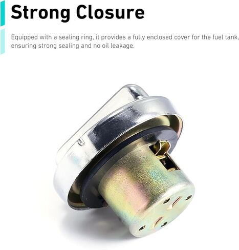 غطاء خزان الوقود، غطاء خزان الوقود المعدني للدراجات النارية، متوافق مع GY6 50cc 125cc 150cc 250cc سكوتر الدراجات النارية ATVs (فضي) in Kuwait
