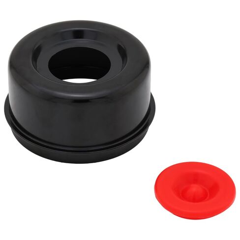 [2-Pack] Trailer Axle Wheel Hub and Bearing Dust Cap 2.720" with Rubber Plug, Replacement E-Z Lube Caps 7000 to 8000 lbs Trailer Axle in Kuwait