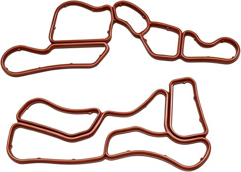 Engine Oil Filter Housing Gasket Set, Oil Cooler Gasket Replace OE Number 2721840080 2721840280 Compatible with Mercedes-Benz M272 Engine C300 3.0L V6, CLK350 3.5L V6 CLK550 CLS550 C350 3.5L V6 in Kuwait