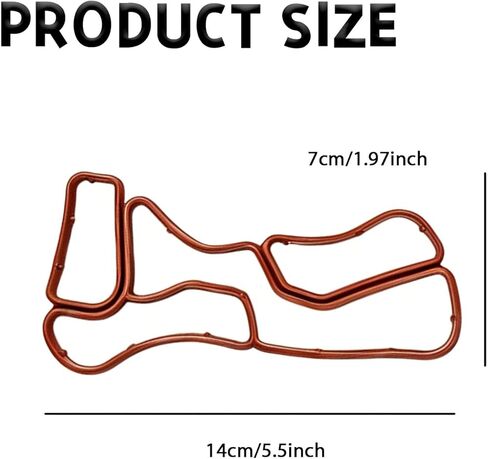Engine Oil Filter Housing Gasket Set, Oil Cooler Gasket Replace OE Number 2721840080 2721840280 Compatible with Mercedes-Benz M272 Engine C300 3.0L V6, CLK350 3.5L V6 CLK550 CLS550 C350 3.5L V6 in Kuwait