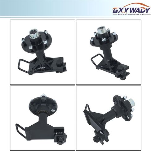 GXYWADY 2 قطعة 5 × 5.5 عجلات حاوية شحن ومجموعة مغزل مثبتة بمسمار مع مقبض مع غطاء غبار مطاطي in Kuwait
