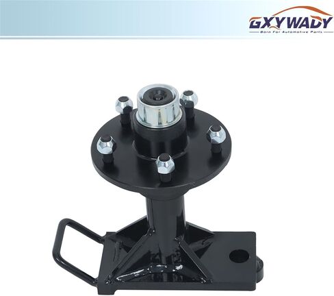 GXYWADY 2 قطعة 5 × 5.5 عجلات حاوية شحن ومجموعة مغزل مثبتة بمسمار مع مقبض مع غطاء غبار مطاطي in Kuwait