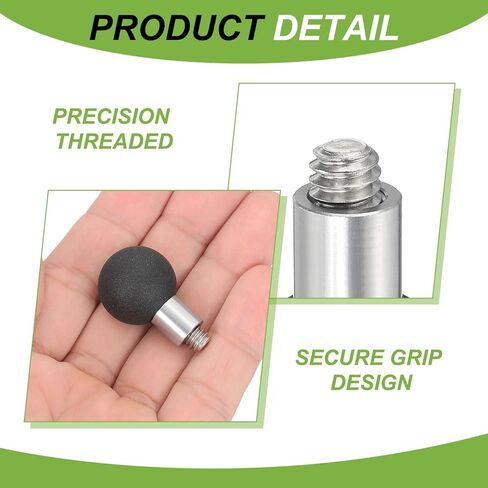 PATIKIL 0.8" Ball Mount Base Ball Adapter with 1/4" Threaded Bolt Stainless Steel for Action Camera Camcorder Compatible for Double Socket Arms Mount Motorcycles Electric Vehicle, Silver in Kuwait