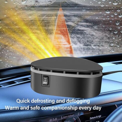 12V Car Heater Portable Car Heater Defroster Windshield Defogger Defroster for Quick Heating Defrosting Defogging (Base Model) in Kuwait