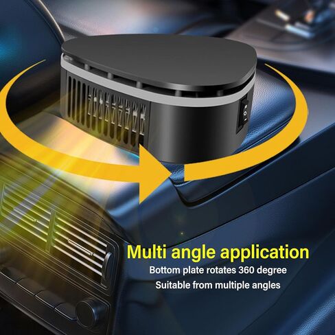12V Car Heater Portable Car Heater Defroster Windshield Defogger Defroster for Quick Heating Defrosting Defogging (Base Model) in Kuwait