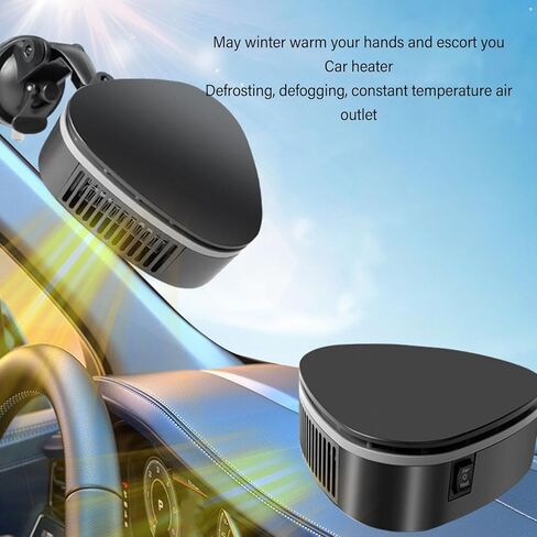 12V Car Heater Portable Car Heater Defroster Windshield Defogger Defroster for Quick Heating Defrosting Defogging (Base Model) in Kuwait