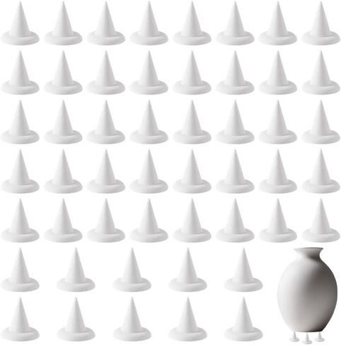 DELORIGIN 50 Pcs Kiln Stilts Support Nails Ceramic Refractory Cone Support Nails High Temperature Reusable Pottery Tools Aluminium Oxide Small Kiln Stilts Tool for Various Clay Firing Needs in Kuwait