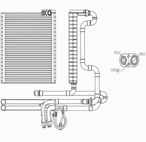 Rareelectrical New A/C Evaporator Core Compatible With Lexus Toyota C-Hr Le Sport Utility Corolla Se Ux200 Base 2019-2025 By Ev 9409326Pfc Ev 940141Pfc 88501-47090 88501-12540 64097 in Kuwait