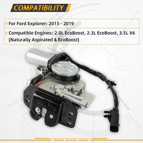 Rear Trunk Tailgate Lock Latch Actuator for Ford Explorer 2013-2019 (2.0L 2.3L 3.5L), Liftgate Power Door Lock Actuator, Replaces BB5Z7843150C BB5Z-7843150-B BB5Z7843150A in Kuwait