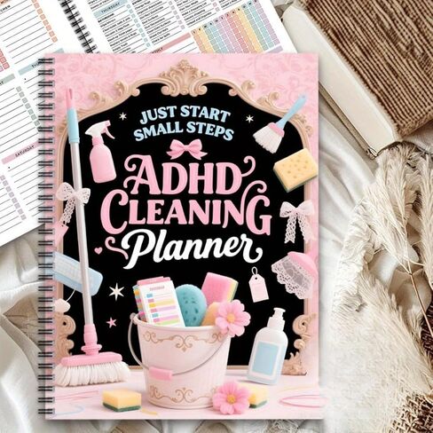 Color-Coded Cleaning Planner with Daily Weekly Monthly Schedules, Household and Office Chore Organizer for Productivity in Kuwait