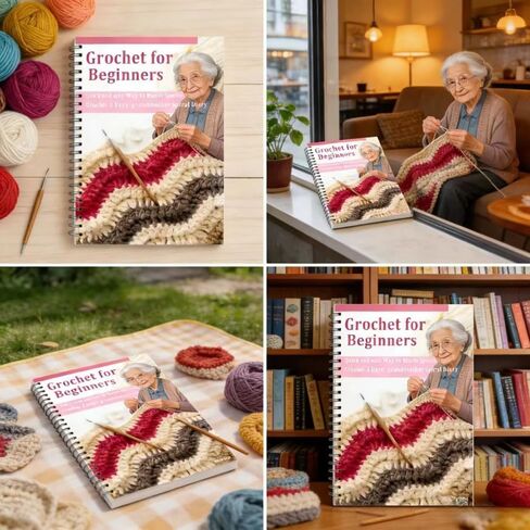 Beginner Crochet Journal with Lays-Flat Design, Includes Stitch Guides & Project Pages for Recording Crochet Notes and Patterns in Kuwait