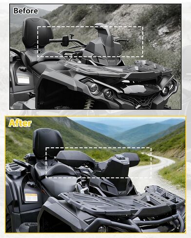 واقي لليد منحرف الرياح متوافق مع ملحقات Can-Am Outlander MAX Renegade لعام 2006-2023، مجموعة عاكس الهواء لحراس اليد البلاستيكية (قطعة واحدة، استبدال #709400822) in Kuwait