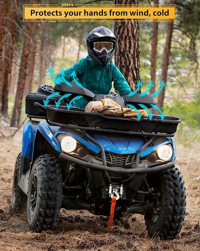 واقي لليد منحرف الرياح متوافق مع ملحقات Can-Am Outlander MAX Renegade لعام 2006-2023، مجموعة عاكس الهواء لحراس اليد البلاستيكية (قطعة واحدة، استبدال #709400822) in Kuwait