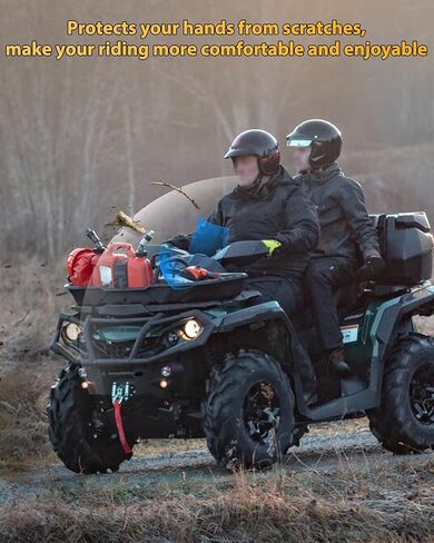 واقي لليد منحرف الرياح متوافق مع ملحقات Can-Am Outlander MAX Renegade لعام 2006-2023، مجموعة عاكس الهواء لحراس اليد البلاستيكية (قطعة واحدة، استبدال #709400822) in Kuwait