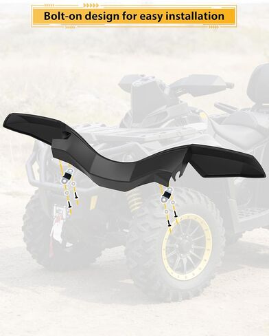 واقي لليد منحرف الرياح متوافق مع ملحقات Can-Am Outlander MAX Renegade لعام 2006-2023، مجموعة عاكس الهواء لحراس اليد البلاستيكية (قطعة واحدة، استبدال #709400822) in Kuwait