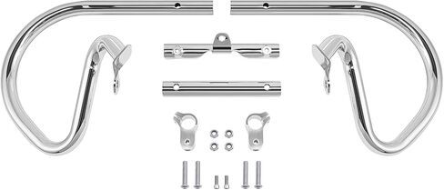SLMOTO 1 1/4" Engine Guard Crash Highway Bar Fit for Harley V-Rod 02-Up VRSC Muscle Special Vrod Regulator Cover P/N 74496-03 and 74497-03 or with VRSCSE Chin Fairing in Kuwait
