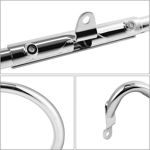 SLMOTO 1 1/4" Engine Guard Crash Highway Bar Fit for Harley V-Rod 02-Up VRSC Muscle Special Vrod Regulator Cover P/N 74496-03 and 74497-03 or with VRSCSE Chin Fairing in Kuwait