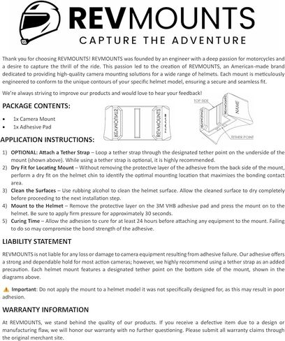 LS2 Stream II Action Camera Helmet Chin Mount in Kuwait