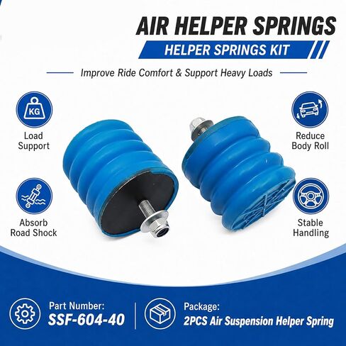 SecosAutoparts 2PCS Air Helper Springs متوافق مع Toyota Tacomaz Tuindra Pickup FJ Cruiser 100 4Runner 1975-2025 مناسب لكزس LX470 GX460 GX470 1998-2021، استبدل SSF-604-40 in Kuwait