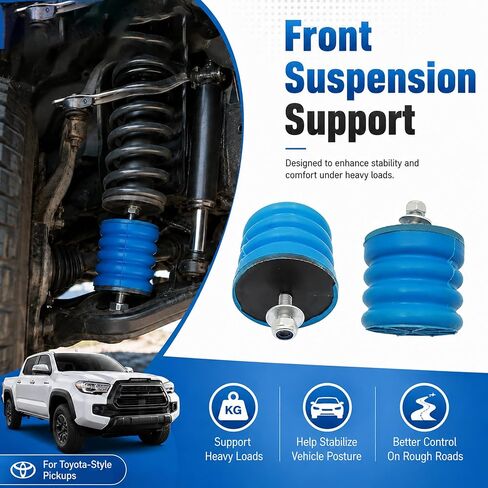 SecosAutoparts 2PCS Air Helper Springs متوافق مع Toyota Tacomaz Tuindra Pickup FJ Cruiser 100 4Runner 1975-2025 مناسب لكزس LX470 GX460 GX470 1998-2021، استبدل SSF-604-40 in Kuwait