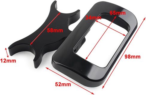 1 pcs Black 1-1/4" Handlebar Risers Gauge Mount for Harley for Softail for Street bob FXBB 2018-2020 in Kuwait