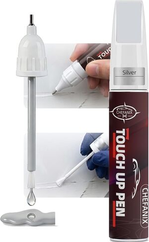 Pure Black Touch Up Paint for Cars & Motorcycles – Car Scratch Remover, 2-in-1 Brush & Pen, Paint Scratch Repair Kit with Quick-Dry Formula for Multi-Brand Vehicles in Kuwait