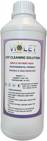 محلول تنظيف DTF 1000 مل - منظف رأس الطباعة لجميع طابعات DTF بما في ذلك. Ep-son I3200-A1, 1600-A1, L1800, TX805 – سائل تنظيف فوهة نفث الحبر لإزالة الانسداد والطباعة السلسة – يطيل عمر رأس الطباعة in Kuwait