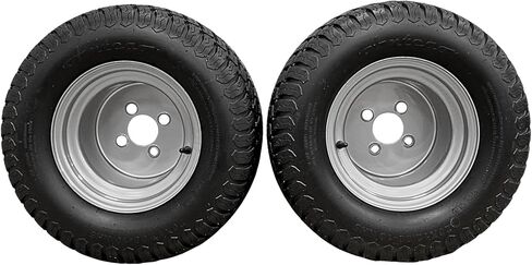 (Set of 2) 20x12.00-10 with 10x8.5 Hustler Chrome Silver Assembly in Kuwait