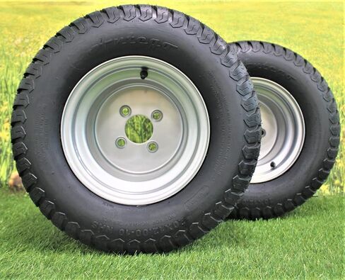 (Set of 2) 20x12.00-10 with 10x8.5 Hustler Chrome Silver Assembly in Kuwait
