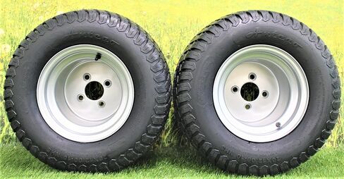 (Set of 2) 20x12.00-10 with 10x8.5 Hustler Chrome Silver Assembly in Kuwait