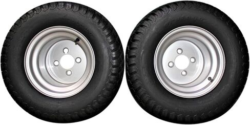 (Set of 2) 20x12.00-10 with 10x8.5 Hustler Chrome Silver Assembly in Kuwait
