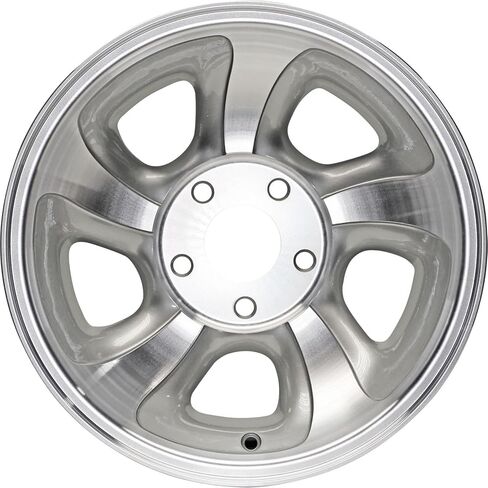 New 15x7 15-Inch Machined Silver Aluminum Alloy Wheel Rim Fits Chevrolet S-10 Blazer Fits GMC Jimmy S15 Sonoma 2WD 1998-2005 ALY05063U10N in Kuwait