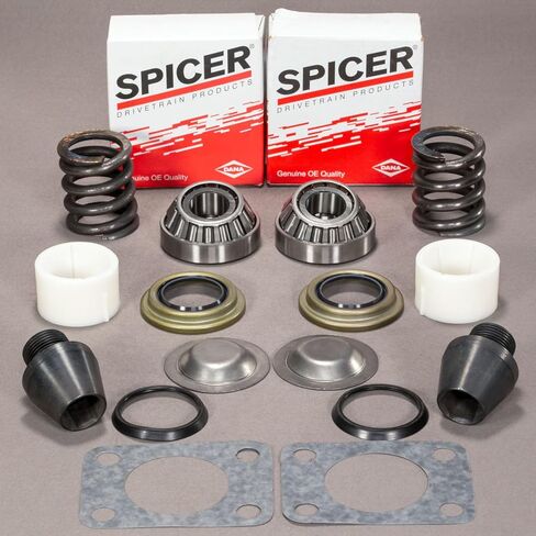 KINGPIN BEARING SEAL REBUILD KIT W/BUSHING & SPRING GM CHEVY DANA 60 DANA 77-91 in Kuwait