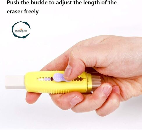 Soft Cute Erasers Push Pull Large Pencil Eraser with Clean up Brush Cute Erasers Pencil Eraser with 1 Refill Eraser for Students Kids, School Office Home Supplies in Kuwait