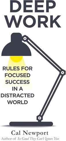 Deep Work: Rules for Focused Success in a Distracted World by Cal Newport | Productivity, Focus & Self-Discipline Guide | Paperback Kit in Kuwait