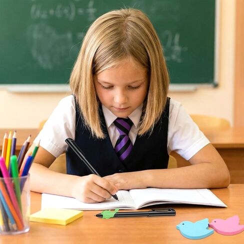Sibba Magic Pens Refills for Grooved Handwriting Workbooks 40 PCS Disappearing Ink Pen Set Grooved Writing Practice Reusable Handwriting Practice Invisible Ink Pen with 4 Pens 4 Grips in Kuwait