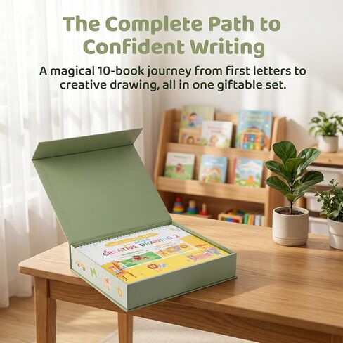 Ddaowanx Magic Grooved Writing Practice for Kids Ages 3-8,Reusable Handwriting Practice Busy Book,Large Size 8.3" x 11.2" Toddler Activity Book–Gifts for 3-5 Year Old Boys and Girls in Kuwait