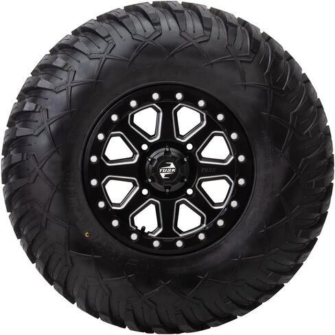 عجلة Tusk 4/156 Uinta Beadlock مقاس 14x7 4.0 + 3.0 مطحونة/أسود متوافقة مع POLARIS RZR Trail/XP/ProXP/جنرال/Ranger KAWASAKI KRX/Ridge/Mule Pro YAMAHA RMAX/YXZ in Kuwait