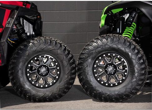 عجلة Tusk 4/156 Uinta Beadlock مقاس 14x7 4.0 + 3.0 مطحونة/أسود متوافقة مع POLARIS RZR Trail/XP/ProXP/جنرال/Ranger KAWASAKI KRX/Ridge/Mule Pro YAMAHA RMAX/YXZ in Kuwait