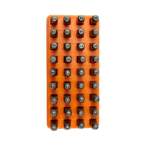 36Pcs 1/16" (1.5mm) Metal Stamping Kit, Alloy Steel Letter and Number Punch Set (A-Z, 0-9, &) with Case for Jewelry Making, Leather & Wood (1/16" (1.5mm)) in Kuwait