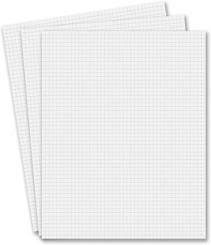 Royal Brites Heavyweight Vanishing Grid Lined White Poster Board 22" x 28", Grid Poster Board for Lettering, Art, & School Projects, Pack of 24 in Kuwait