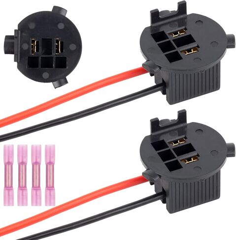 H7 Bulb Socket Retainer Holder Adapters Compatible with Hyundai Veloster Genesis Coupe 2PCS (Bold copper wire) in Kuwait