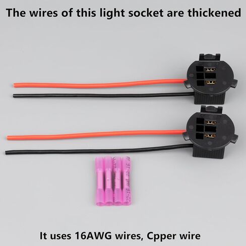 H7 Bulb Socket Retainer Holder Adapters Compatible with Hyundai Veloster Genesis Coupe 2PCS (Bold copper wire) in Kuwait