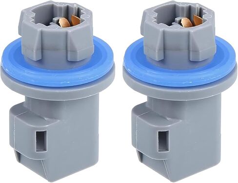 2 PCS License Plate Light Socket, 2-pin Socket for Tail Light Reverse Light, OEM# F81Z-13411-AA AL8Z-13411-B S-1836, Compatible with Ford Fiesta Escape Fusion (Gray) in Kuwait
