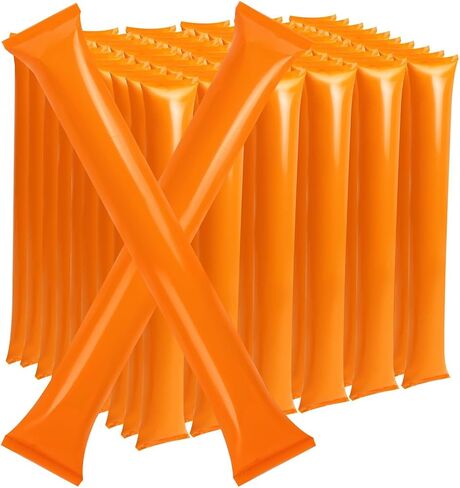 ZenNex 60 Pack Thunder Sticks Cheering Sticks Solid Color Thicken Plastic PE Inflatable Noise Makers Individually Wrapped for Sports Football Parties and Celebrations in Kuwait