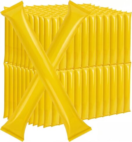 ZenNex 240 Pack Thunder Sticks Cheering Sticks Solid Color Thicken Plastic PE Inflatable Noise Makers Individually Wrapped for Sports Football Parties and Celebrations in Kuwait