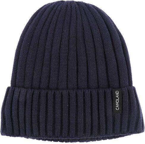 CAMOLAND Men's Fleece Wool Cable Knit Winter Beanie Hat in Saudi Arabia