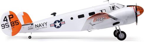 E-flite RC طائرة Beechcraft D18/RC-45J 1.5m BNF Basic (جهاز الإرسال والبطارية والشاحن غير متضمن) مع AS3X+ وآمنة، EFL-3726 in Kuwait