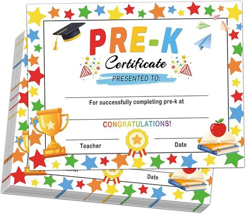 دبلوم التخرج من PRE-K، 30 قطعة شهادة التخرج لمرحلة ما قبل المدرسة 2026 شهادة نهاية العام الدراسي لرياض الأطفال للطلاب والأطفال والفصول الدراسية وهدايا نهاية العام الدراسي ومستلزمات التخرج in Kuwait