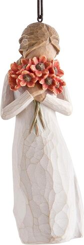 Willow Tree Surrounded by Love Ornament, sculpted hand-painted figure in Saudi Arabia
